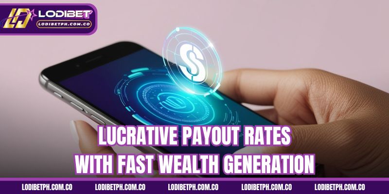 Lucrative payout rates with fast wealth generation