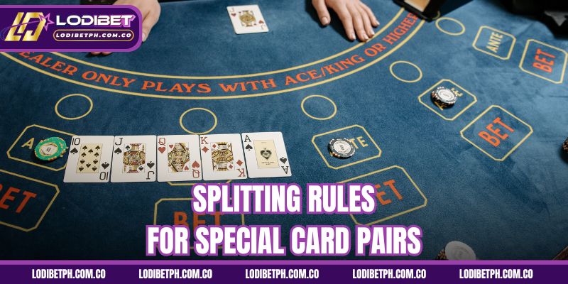 Splitting rules for special card pairs
