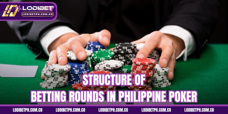 Structure of betting rounds in Philippine Poker