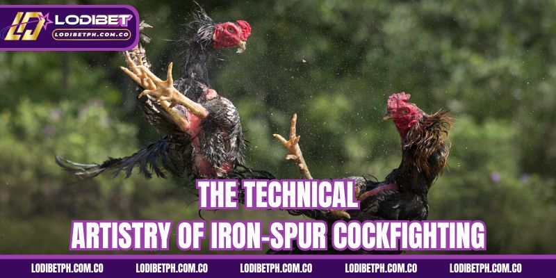 The technical artistry of iron-spur cockfighting
