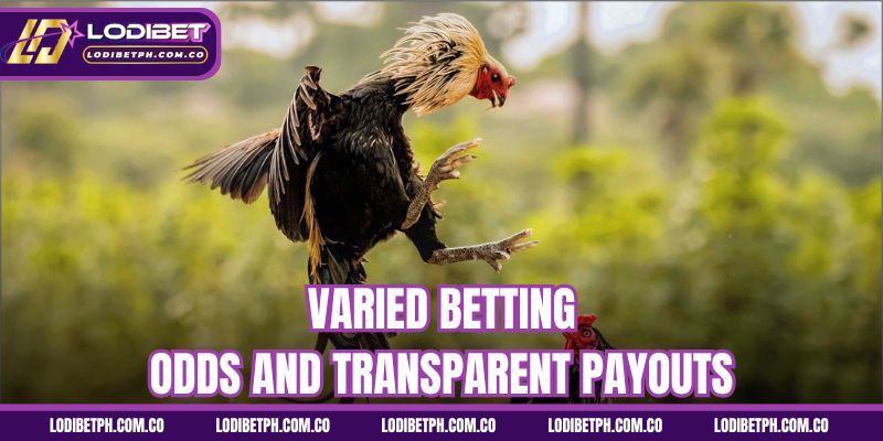 Varied betting odds and transparent payouts